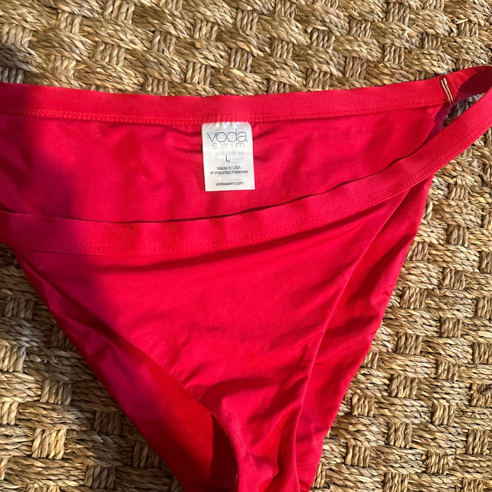 Voda Swim Red Bikini Bottom
